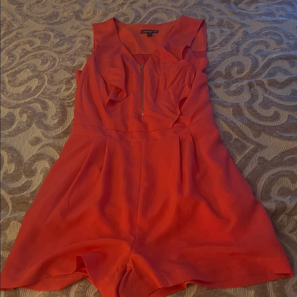 Express Bold Red Women's Romper